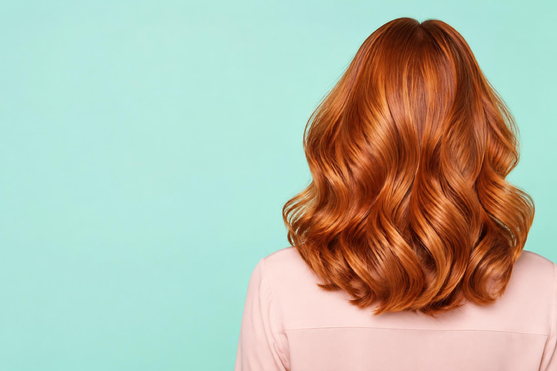 Editorial colour inspiration: vibrant copper waves against a mint studio backdrop